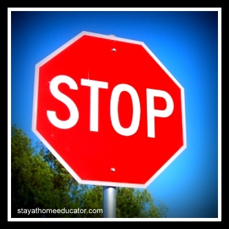 stop sign for environmental print