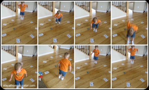 fun ways to play bean bag toss game with preschoolers