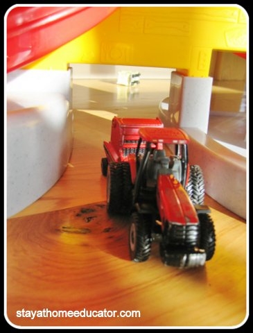 tractor pretend play for preschoolers