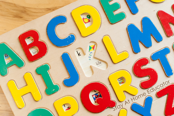 Use just one puzzle for 5 preschool alphabet activities