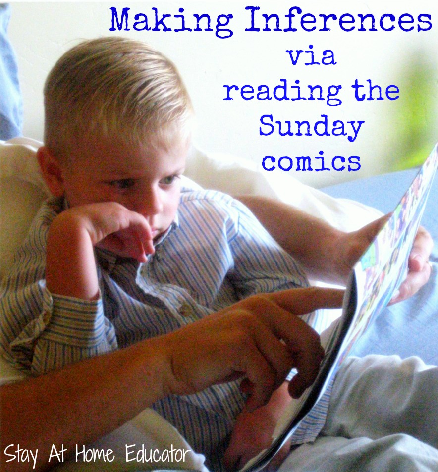 Making inferneces via reading the Sunday comics - Stay At Home Educator
