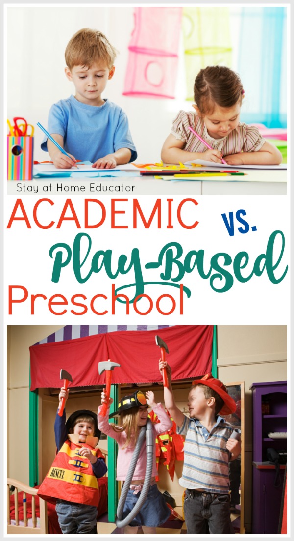 What you need to know about academic vs. play based preschool programs, and how to make the right choice for your child