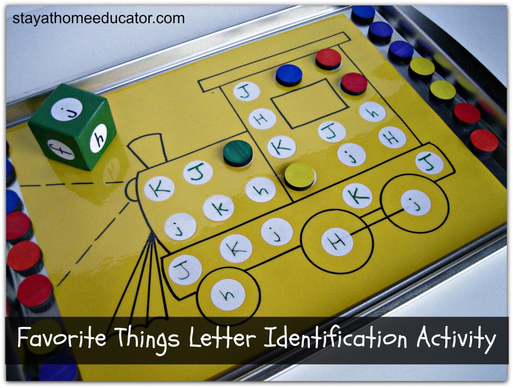 Favorite Things Letter Identification Activity