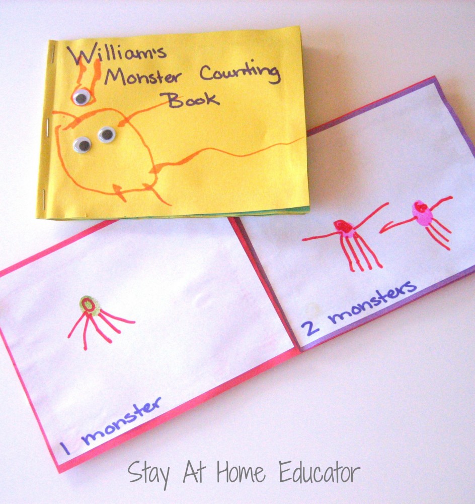 Monster Counting Books - Stay At Home Educator.