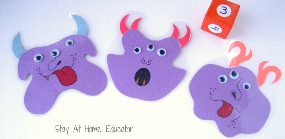 Monster Eyes Counting Game - Stay At Home Educator.