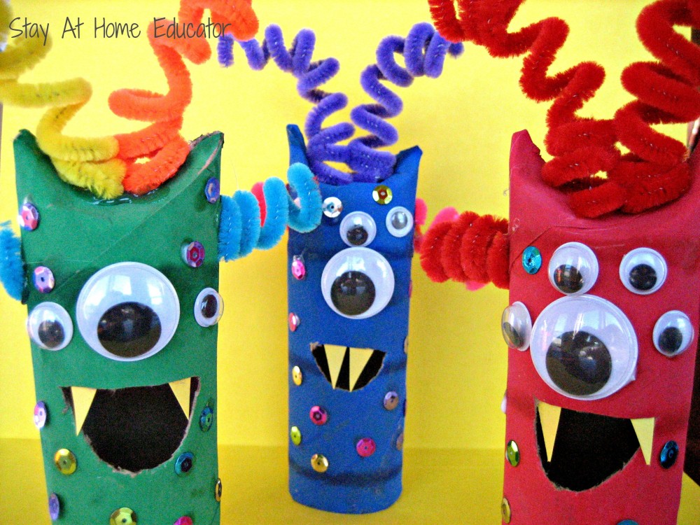Monster Fine Motor Craft - Stay At Home Educator.