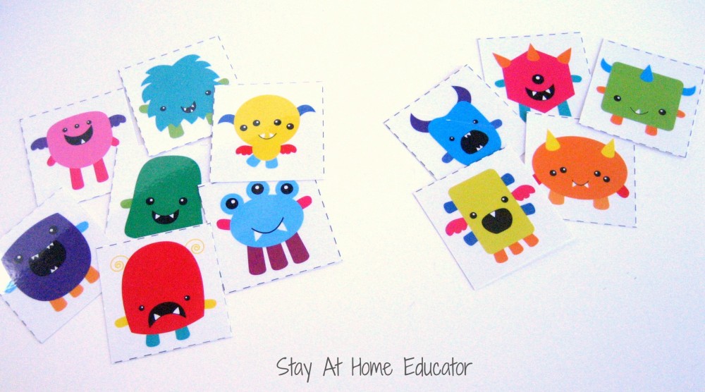 Monster Sorting - Stay At Home Educator.