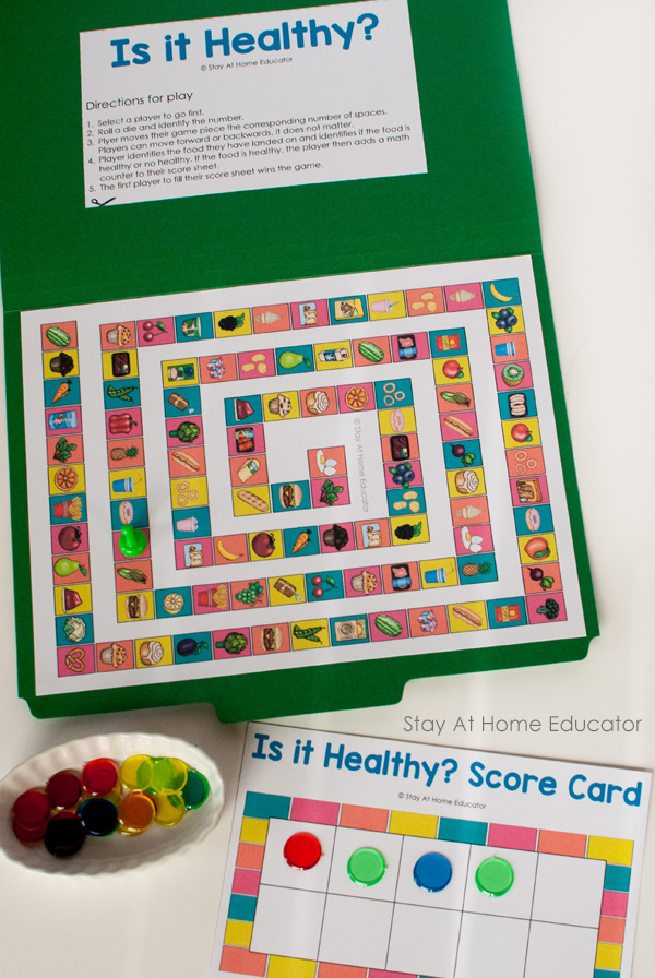 health nutrition activities preschoolers