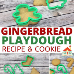 gingerbread playdough recipe and cookie