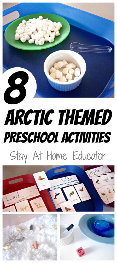 Eight Arctic Themed Preschool Activitites - Stay At Home Educator