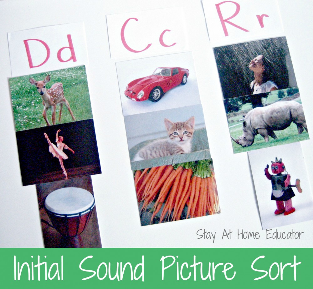 Initial Sound Picture Sort For Preschoolers Stay At Home Educator