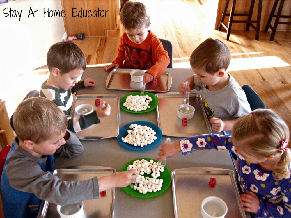 Snowball Transfer Counting Game - Stay At Home Educator
