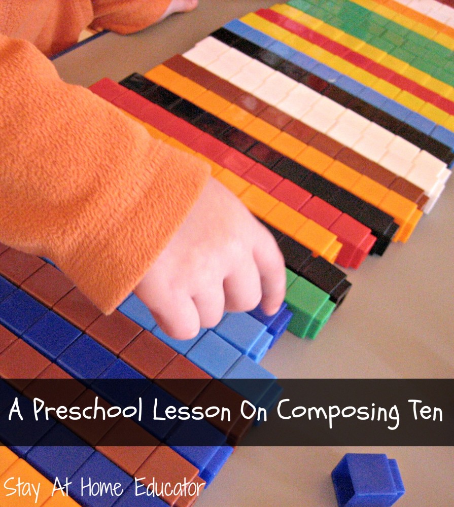 A preschool lesson on composing ten - Stay At Home Educator
