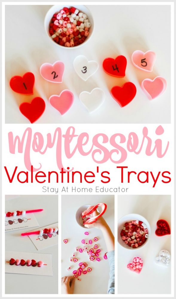 Montessori-inspired preschool Valentine's activities