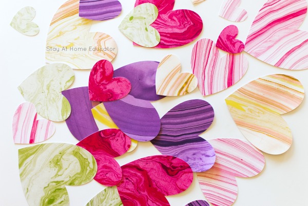 explore colors and measurement with this Valentine's craft for preschoolers