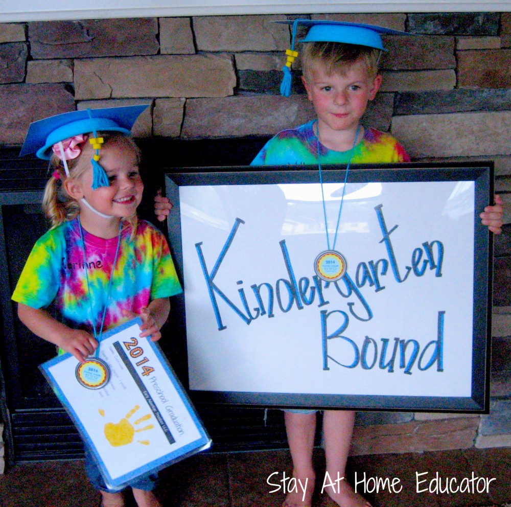 Preschool graduatino kindergarten bound sign - Stay At Home Educator