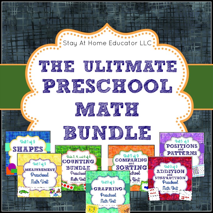 Preschool Math Bundle Cover Cover Blog - purchase preschool lesson plans and curriculum
