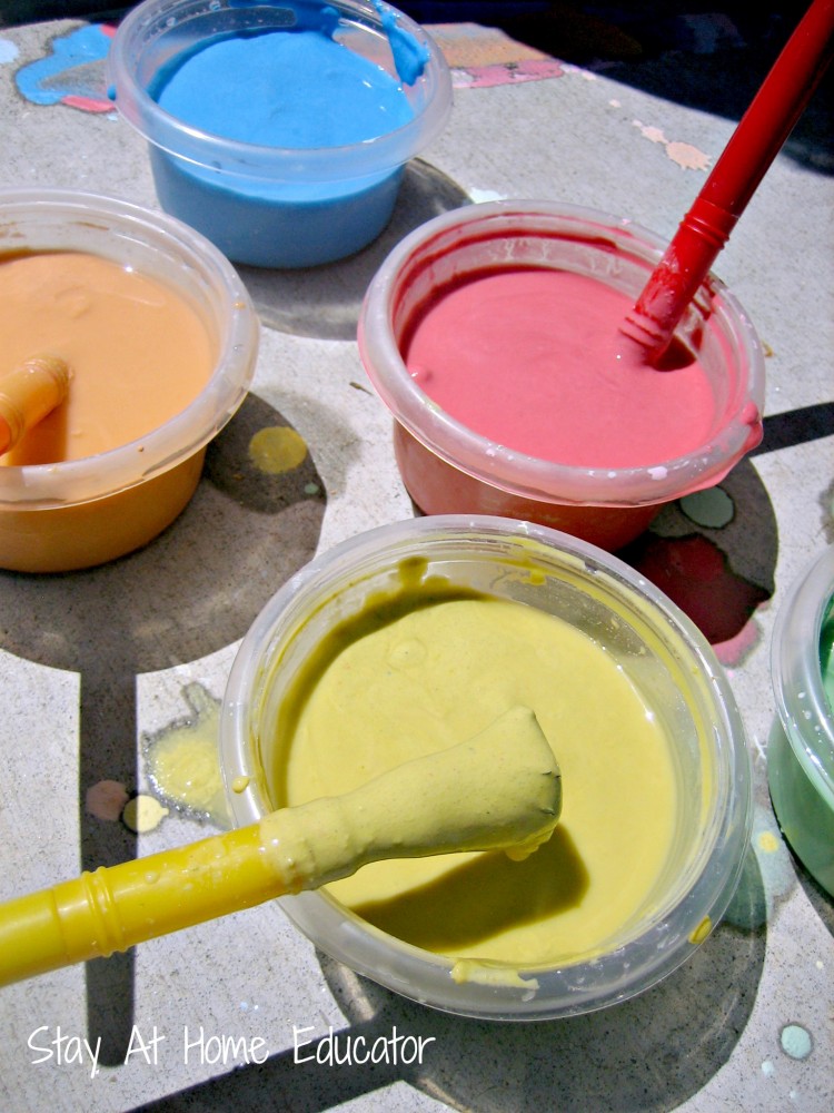 washable sidewalk chalk paint recipe