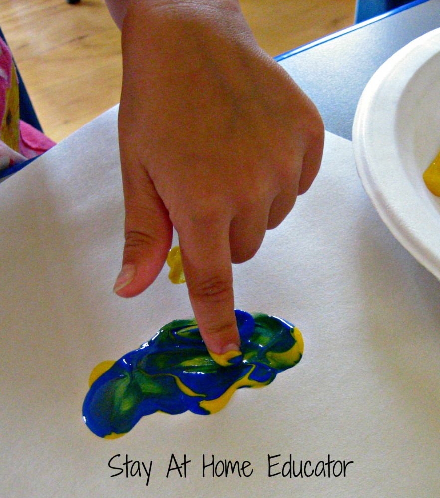 exploring color theory via mixing paint - Stay At Home Educator