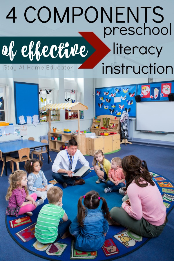 The 4 components of effective preschool literacy instruction