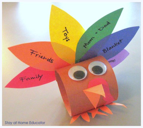 thankful turkey craft for preschoolers
