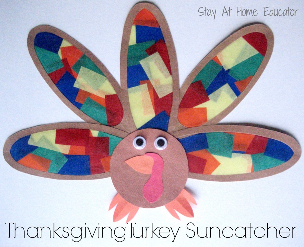 thanksgiving turkey sun catcher 
