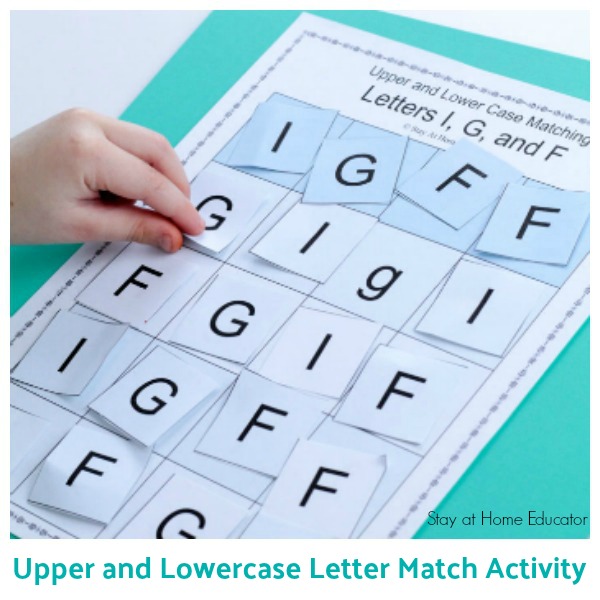 Letter matching activities for preschool 