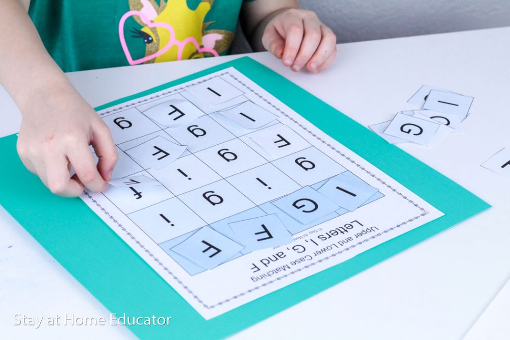 Letter matching activities free printable