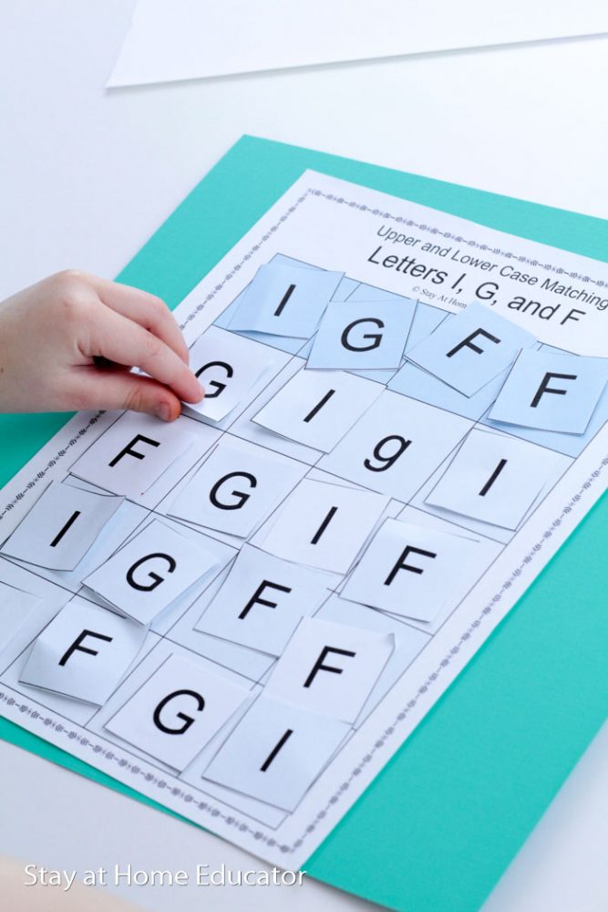 Letter matching activities printable