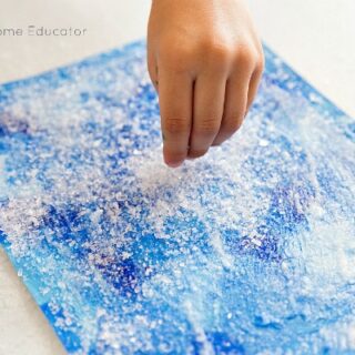 winter process art for preschoolers
