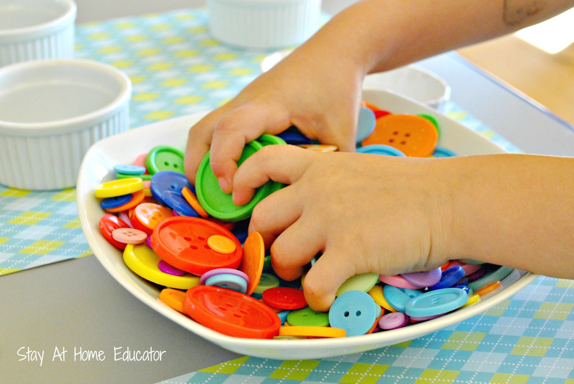 Exploring buttons - Stay At Home Educator