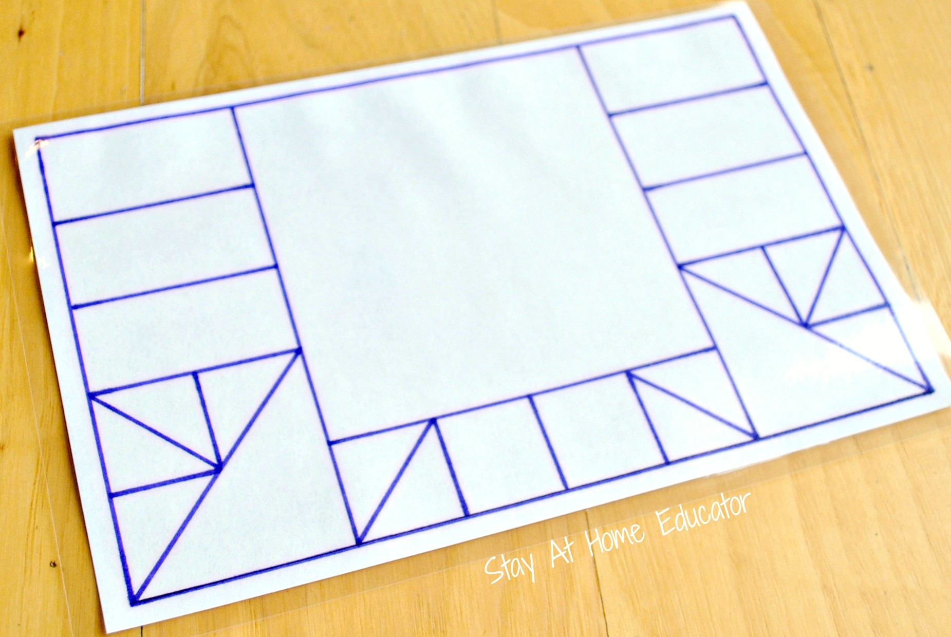 Magnetic Quilting Puzzles Template - Stay At Home Educator