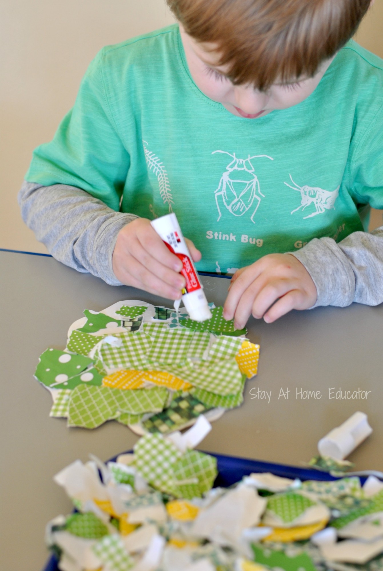 Shamrock craft for preschoolers - Stay At Home Educator