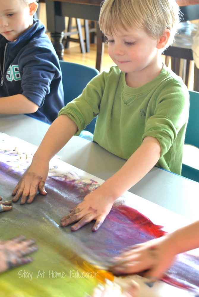 process art in preschool - Stay At Home Educator