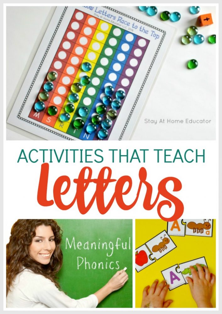 Preschool literacy activities that teach letters