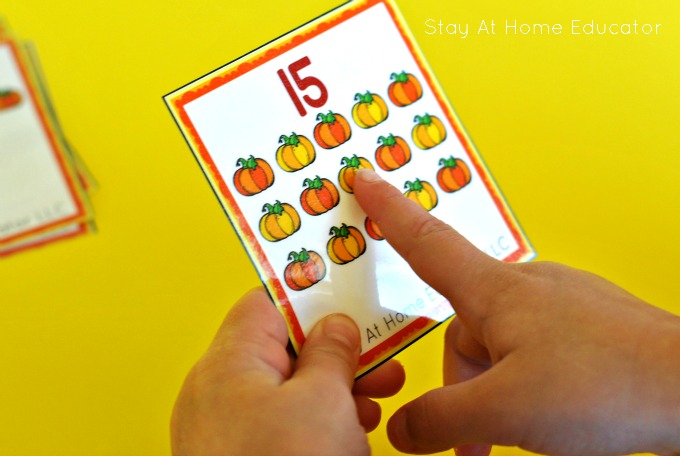 Catch the Turkey - a fast paced game of number identification and counting!