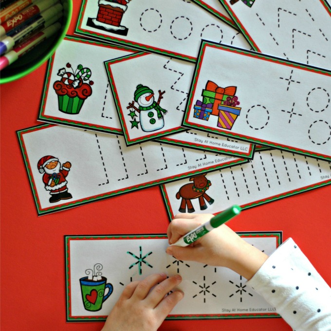 christmas free writing for preschoolers