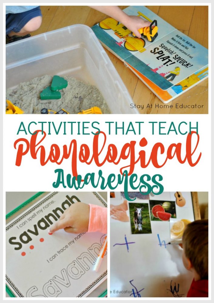 Preschool literacy activities that teach phonological awareness