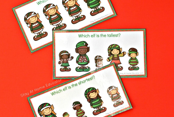 Visual discrimination cards in Christmas Activity Pack