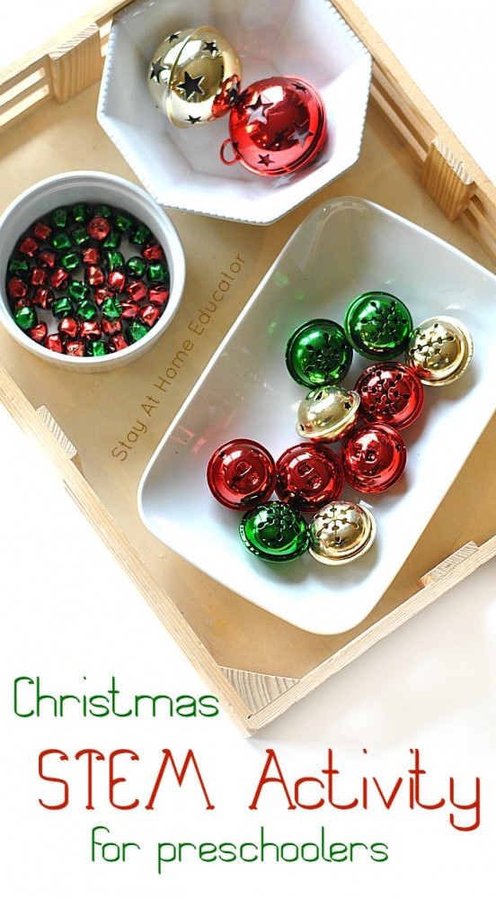 Christmas STEM Activity for Peschoolers - Do all Jingle Bells Sound the Same