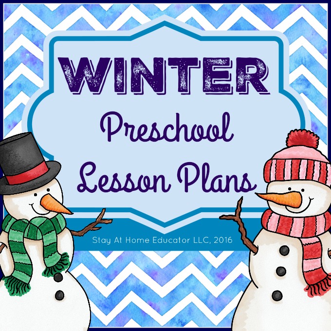winter theme preschool lessons plans