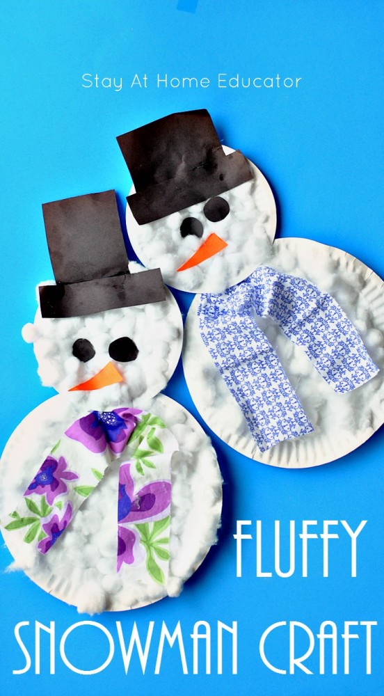 Create a Cute Paper Plate Snowman: Easy Winter Craft for Kids - Stay At ...