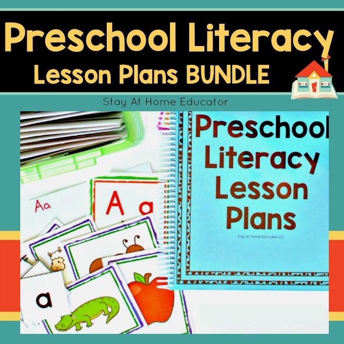 Preschool literacy lesson plans bundle