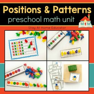Positions and Patterns Preschool Math Unit