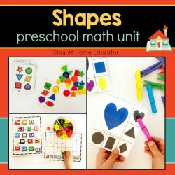 shapes preschool math unit