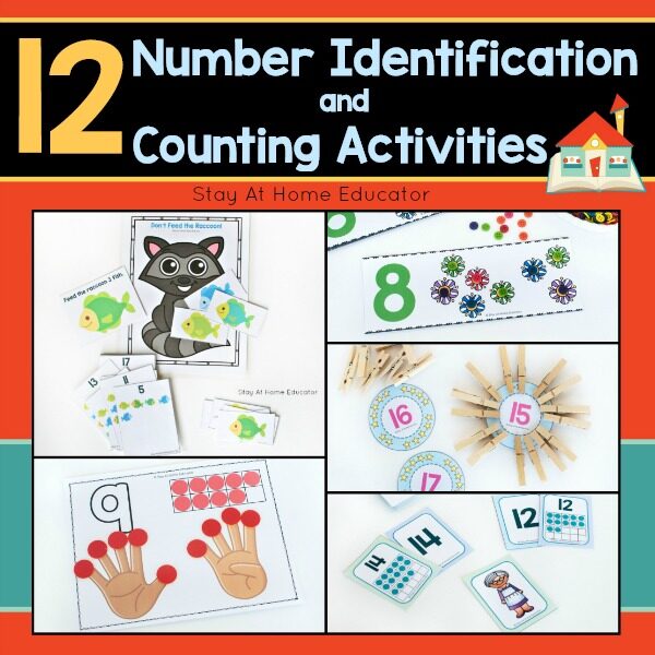 12 Number Identification and Counting Activities
