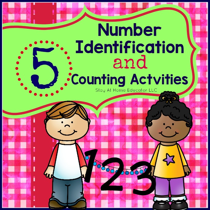 Five Number Identification and Counting Cards Activities! Blog