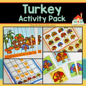 Turkey Activity Pack for Preschoolers