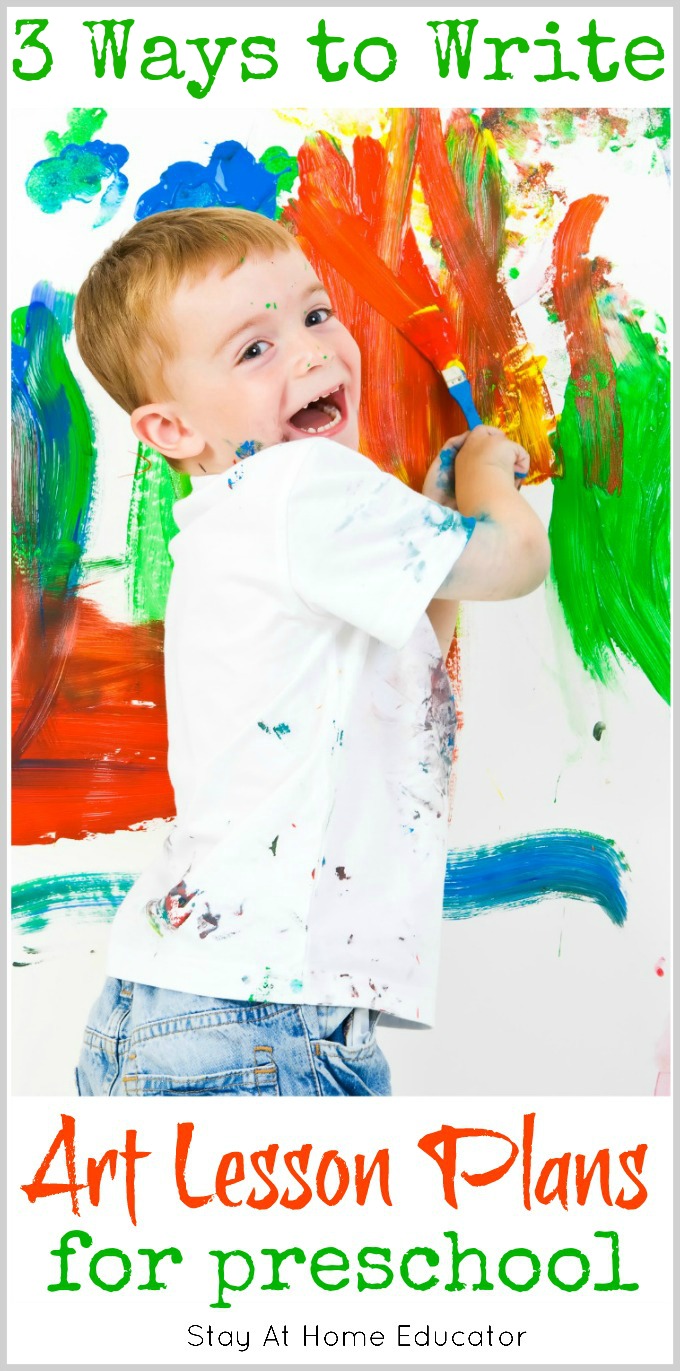 How to write art lesson plans for preschool - Art for preschoolers is so important. What's the best way to incorporate teaching art in preschool? These three easy ways to write art lesson plans gives teachers and parents guidance.