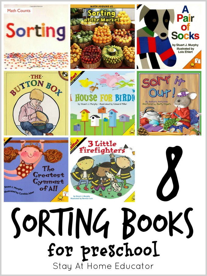 8 sorting books for preschool plus 64 other mtach picture books